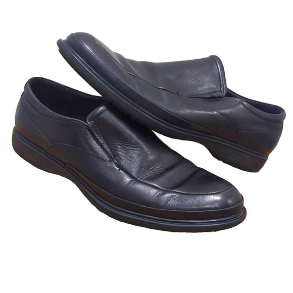 Kenneth Cole New York Mid-Way Dress Shoes Men\'s 11.5 Leather Loafers Black main image 8